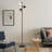 LED Tree Floor Lamp With 3 Rotatable Light Heads, Remote & Touch Control, 3 Colour Temperatures, 36W, Black