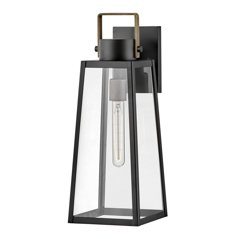 Lanterne murale d'extérieur Kiwa, Noir, H 19 po x l 7 po x P 8,5 po
