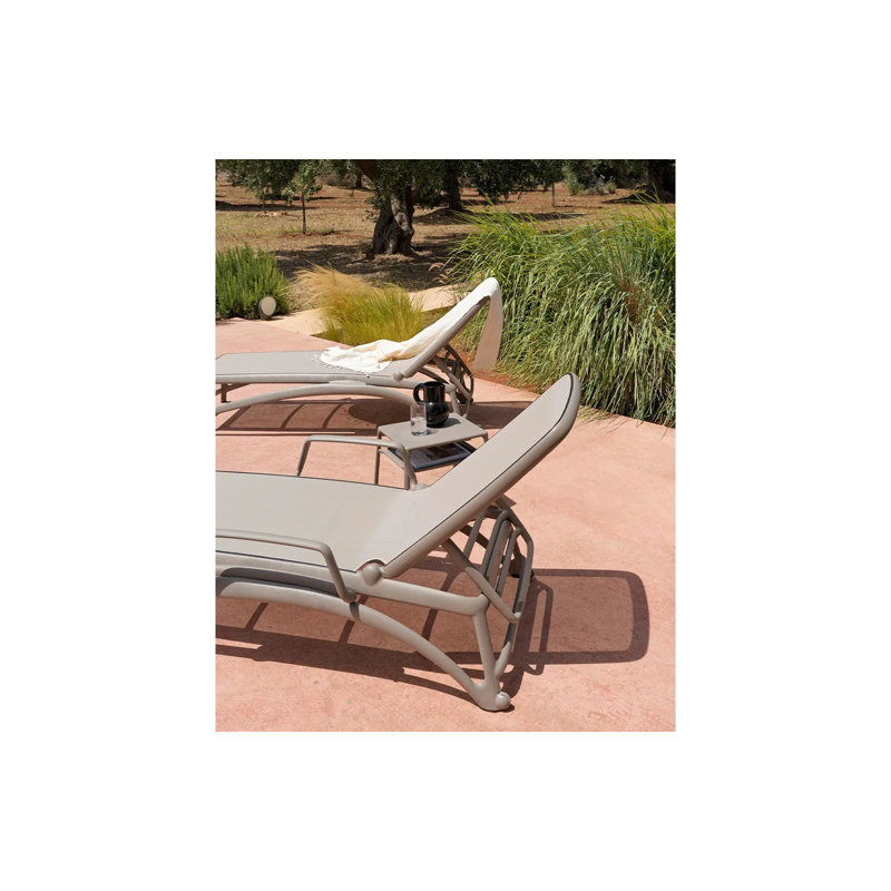 Atlantico Outdoor Chaise Lounge, Tortora/Tortora