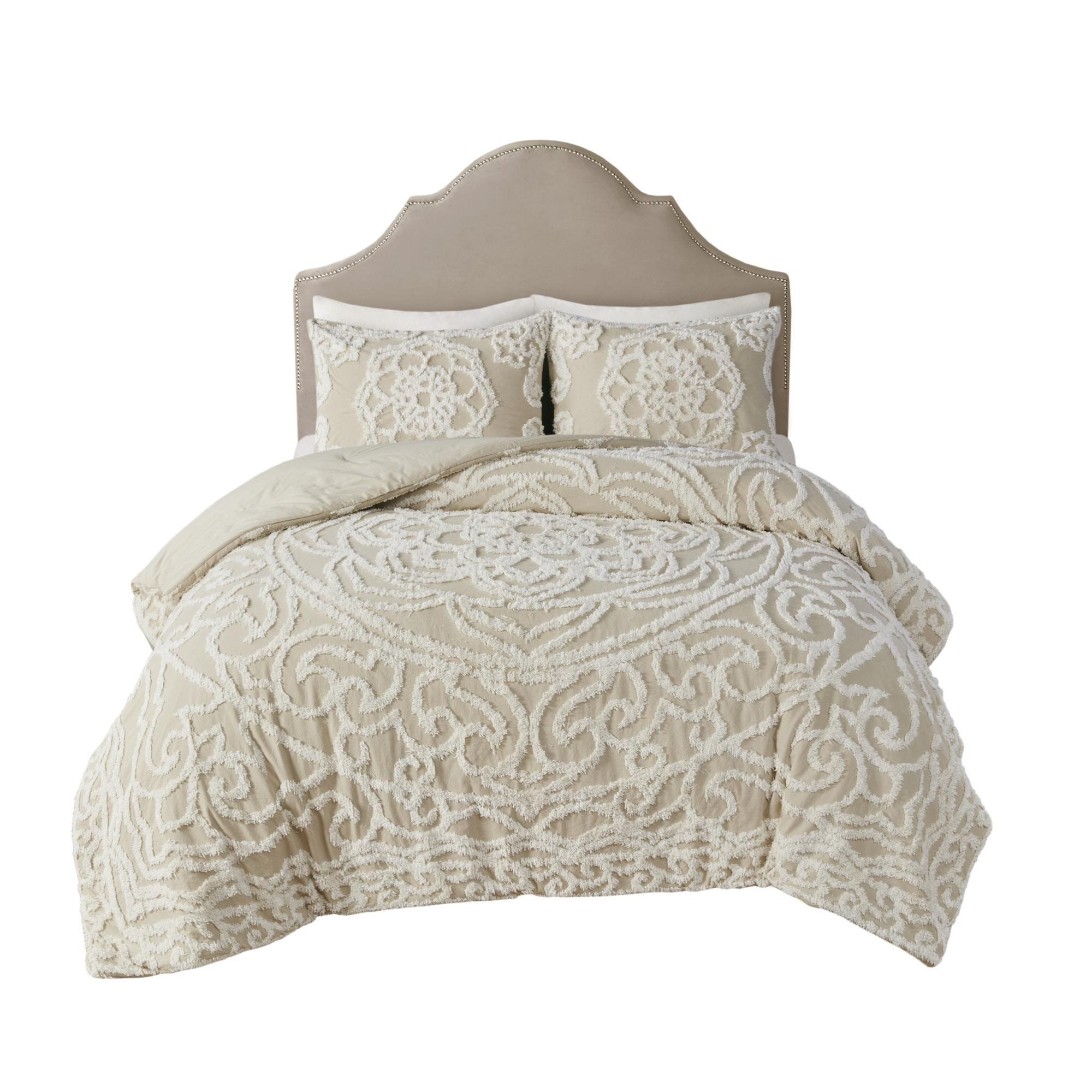 Viwebaily Tufted Cotton Chenille Comforter 3 Piece Set Wayfair