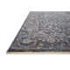 Sorrento Oriental Machine Made Power Loom Polyester Area Rug in Blue