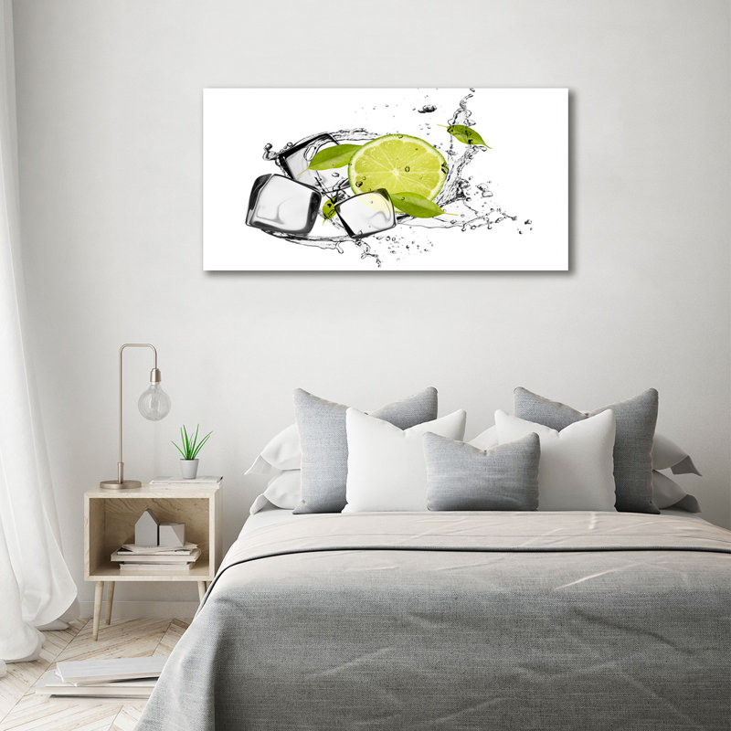Lime With Ice - Wrapped Canvas Print