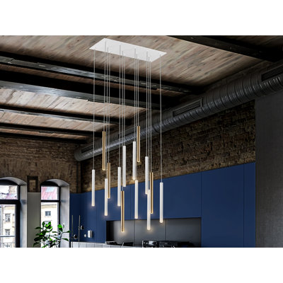Kuhlmann 14-Light Cylinder LED Pendant