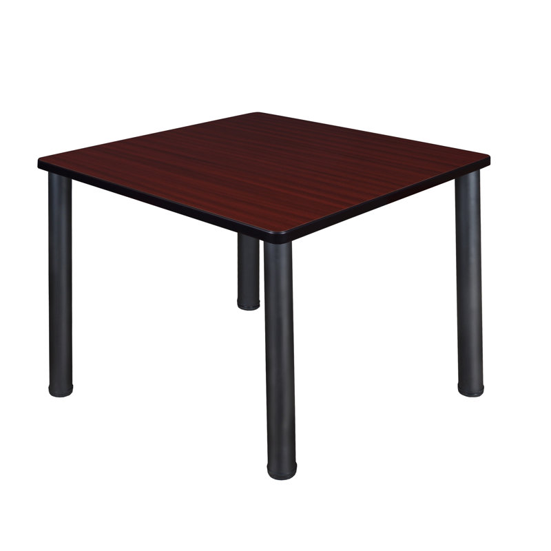 Plateau de table Kee, H 29 po x L 48 po x l 48 po, Acajou, Noir