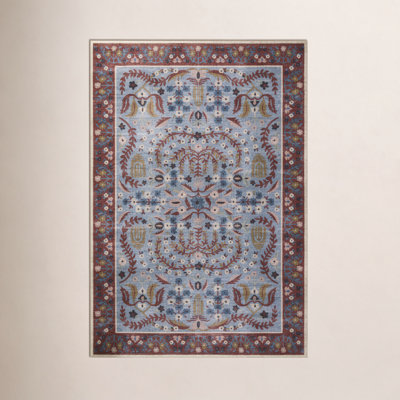 Rifle Paper Co. x Loloi Canopy Red Blue Floral Rug