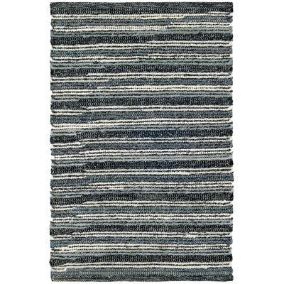 Francisco Black Handwoven Cotton Rug