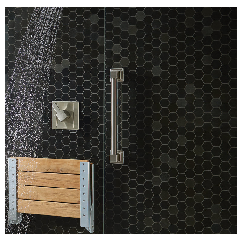 Moen 90 Degree Posi-Temp Modern Shower Only Trim Kit, Valve Required, Brushed Nickel