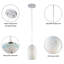 Luminaire suspendu moderne en nickel à 1 lumière de 5 po avec verre soufflé à la main pour salle à manger ou îlot de cuisine-477097492