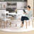 Corrigan Studio® Dining Side Chairs Set Of 4 With Ergonomic Backrest Wide Seat & Sturdy Wooden Legs-385451101