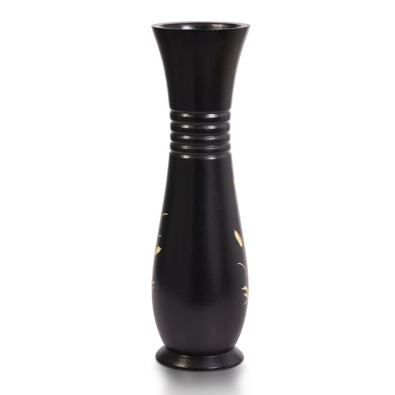 Vase de table en bois