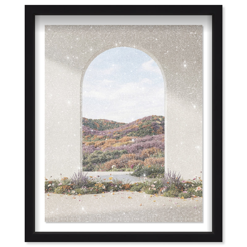 Window to Paradise II Framed Graphic Art, 37.5"H x 31.5"W, Black Shadowbox
