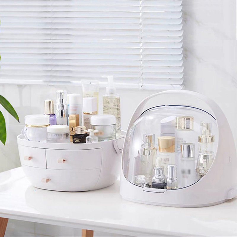 Dashauna Plastic Makeup Organiser, White