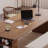 Brown Rectangular Solid Wood Desks-108190144
