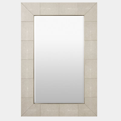 Manta Mirror-Ivory Shagreen
