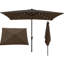 Parasol 10 pi x 6,5 pi avec évent solaire - vent, niveau de solidité des couleurs 4, pour terrasse de jardin, patio de piscine de jardin 10 x 6,5 pi avec éclairage à DEL, décoloration, arrière-cour, abat-jour de piscine-1916426262