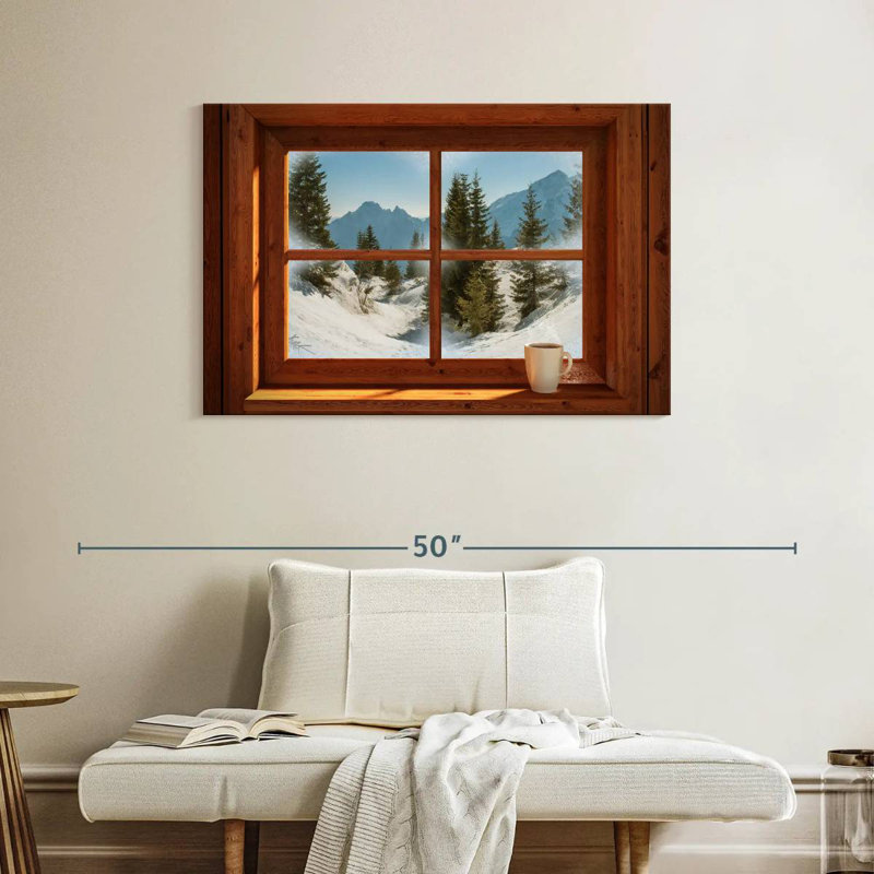 Lilie Winter Window View, 26" H x 39" W