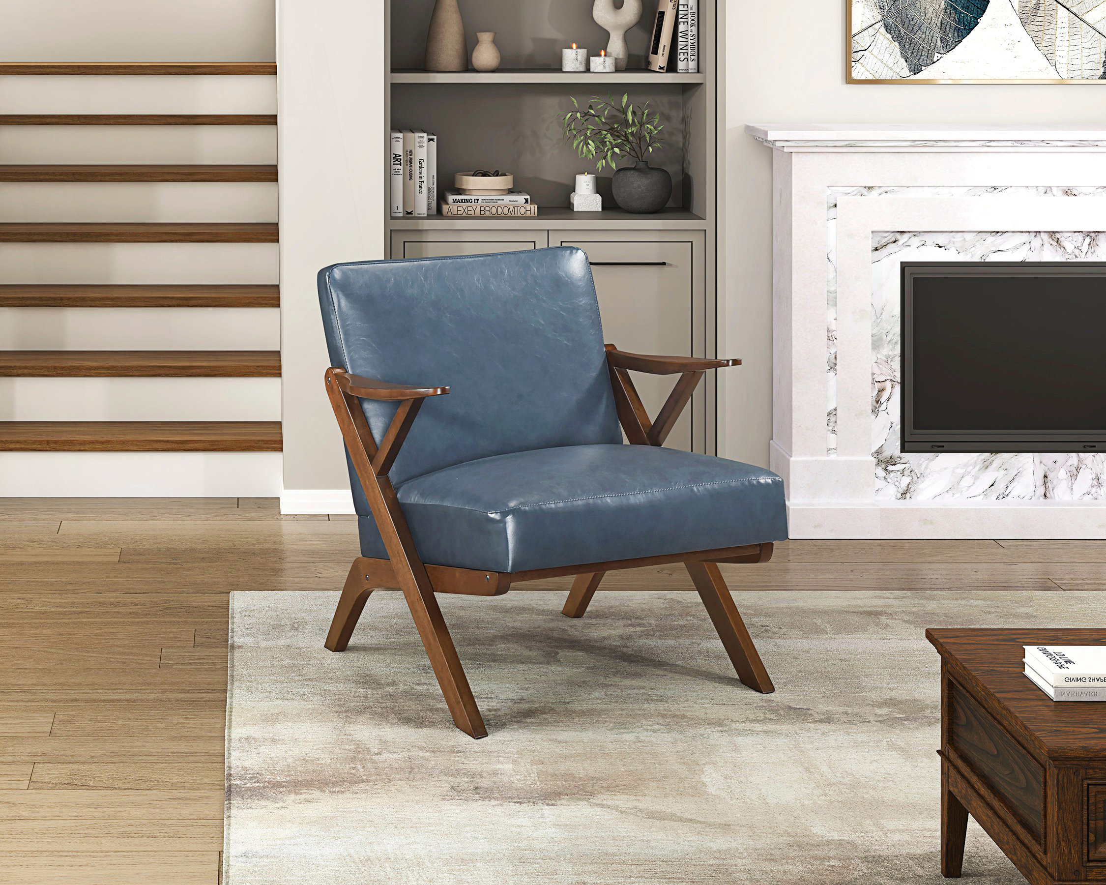 Latitude Run® 1Pc Faux Leather Accent Chair, Comfy Chair - Wayfair Canada