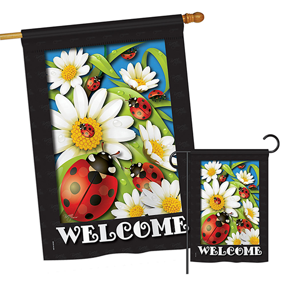 Brieanna Double Sided 40'' H x 28'' W Polyester Animal Flag Set August Grove®