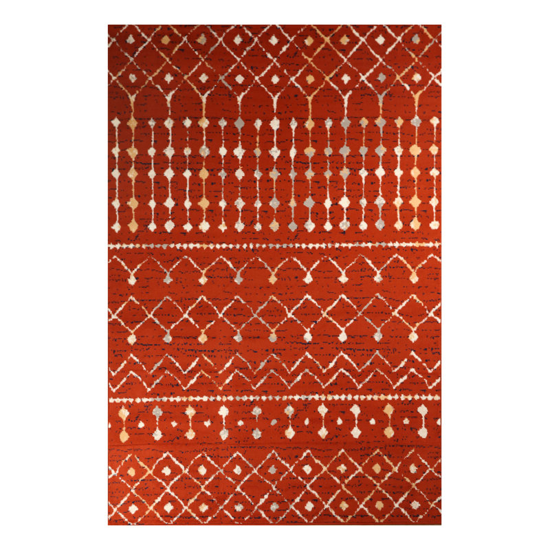 Geometric Indoor Rug, Rectangle 3'6" x 5'6"
