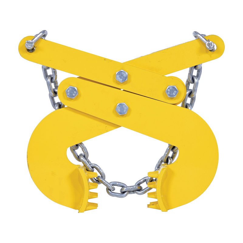 Double Scissor Pallet Puller in Jaw, 19.68" H x 13.93" W x 2.75" D