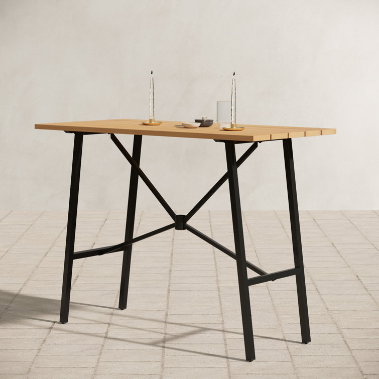 Alyne Rectangular Outdoor Bar Table