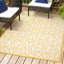 Tapis intérieur / extérieur crème / jaune Deilani-56068761