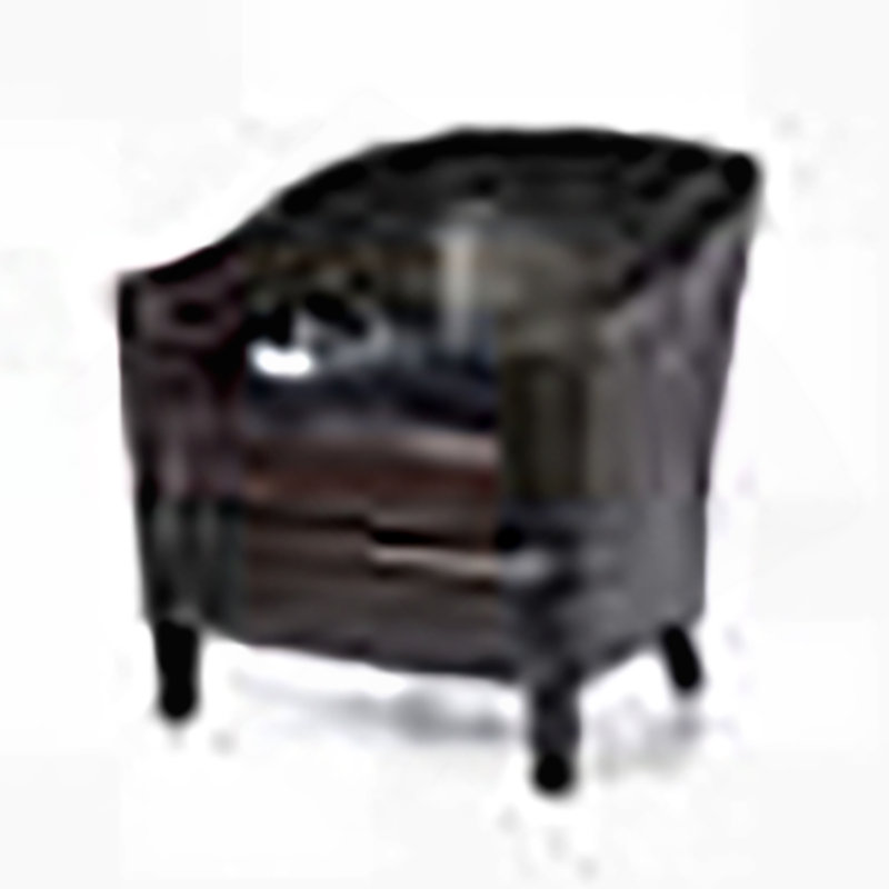 Fauteuil club en cuir reconstitué brun, Brun
