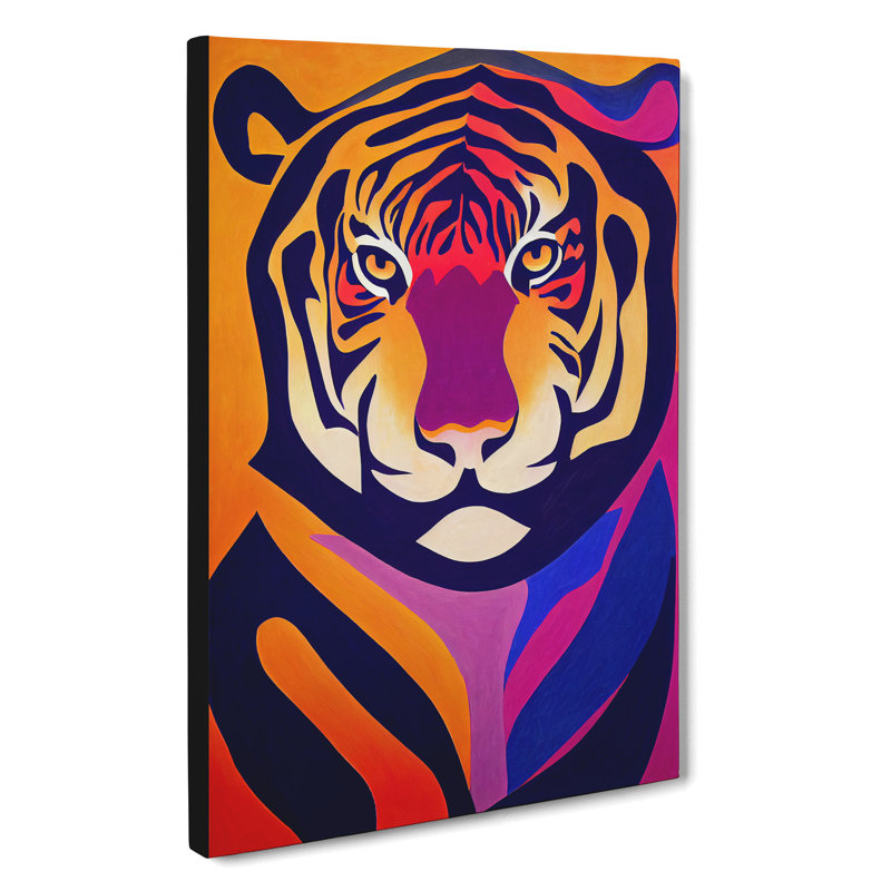 XC1022-4665X Tiger Abstract No.3 - Wall Art, Wrapped Canvas, 60cm H x 40cm W