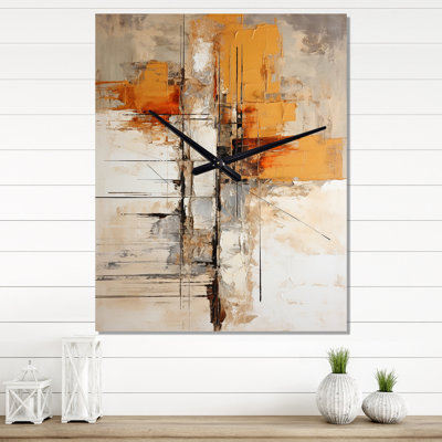 Impressions II - Abstract Collages Wall Clock