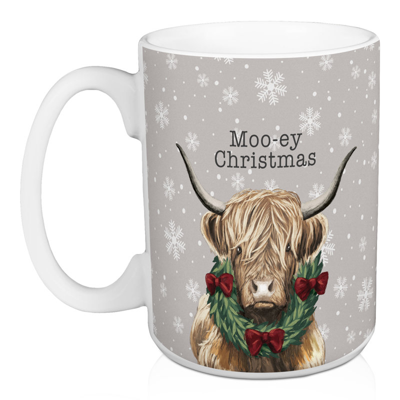 Ensemble de grandes tasses de Noël Moo-Ey