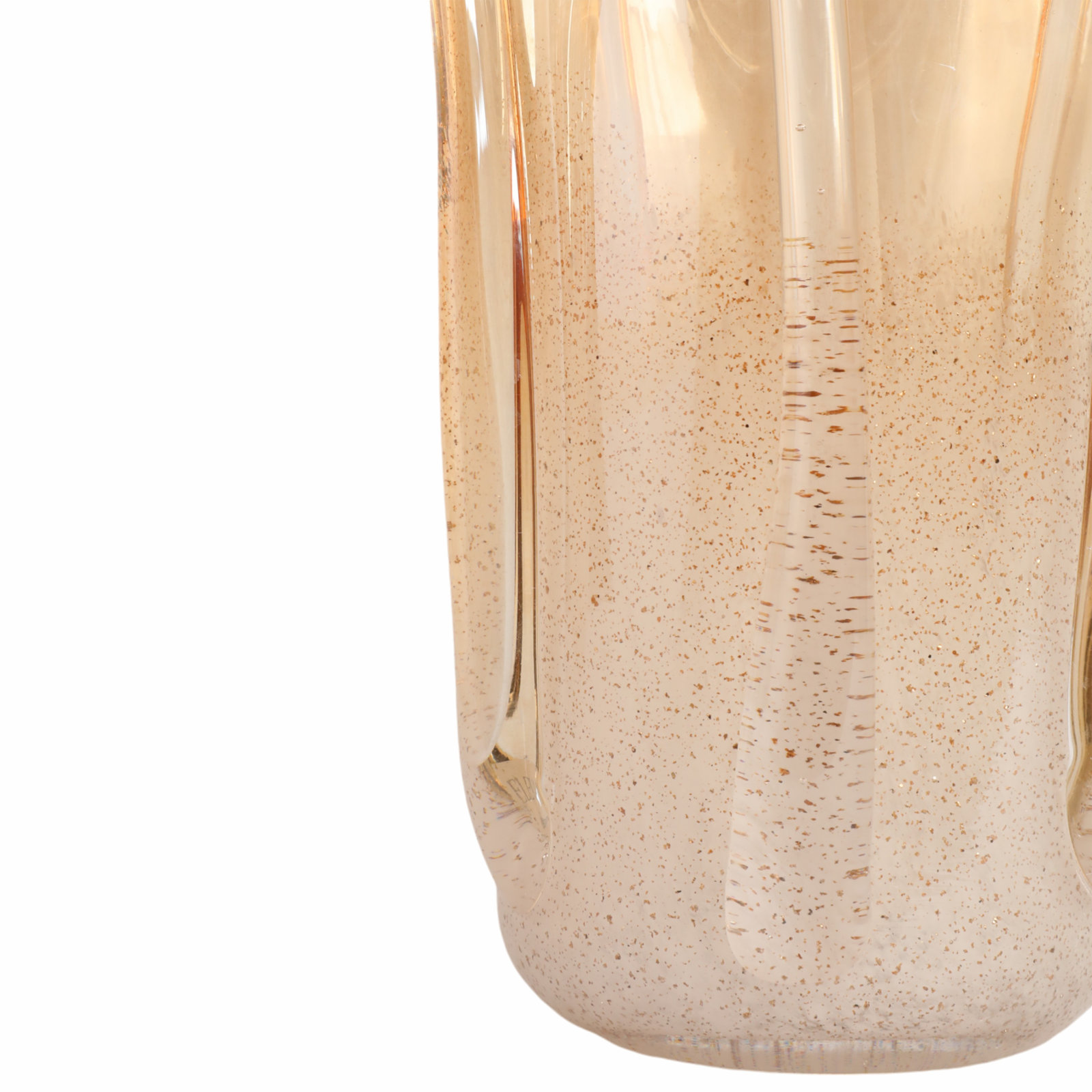 Ivy Bronx Bartoli Large Artisan Blown Glass Vase, Tan, 13" H x 10" W x 10" D