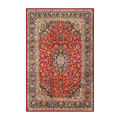 Rouge oriental/bleu marine/crème Pola Tapis décoratif