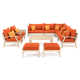Paulet Acacia 11 - Person Modular Patio Conversation Sets with Cushions