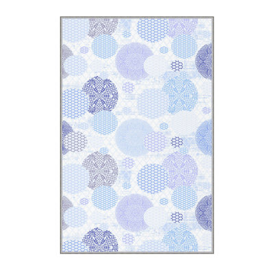 Stylish Woven Carpet (3.9 x 4.0 ft), 100% Polyester, Pile Height: 0.3 in | Antibacterial & Non-Slip Underside, 3D Digital Printing | Machine Washable, Perfect for Home Décor, Living Room & Bedroom Use