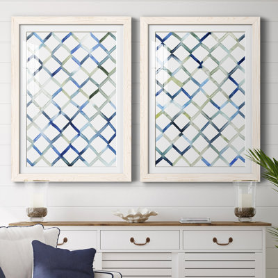 " Sea Lattice I " 2 - Pieces Painting Print