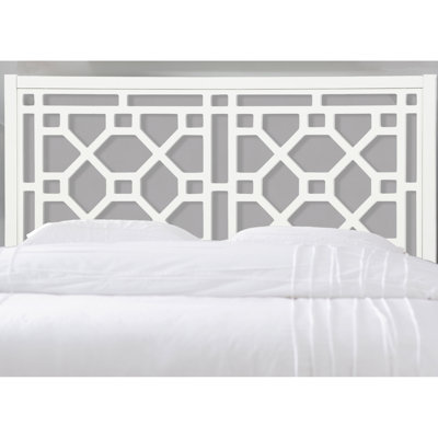 Tête de lit blanche - grand / double, conception classique, rembourrage en bois, structure de lit universelle en métal, ajoute de l'élégance au grand lit double / blanc, matériau, hauteurs réglables, crée une atmosphère relaxante