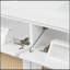 Meuble-lavabo 60 po avec lavabo double et portes à fermeture douce-632969579