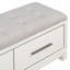 Banc à chaussures avec coussin amovible, banc de rangement pour hall d'entrée-224266783