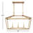 Hastings 3-Light Dimmable Geometric Linear Pendant-1945689180