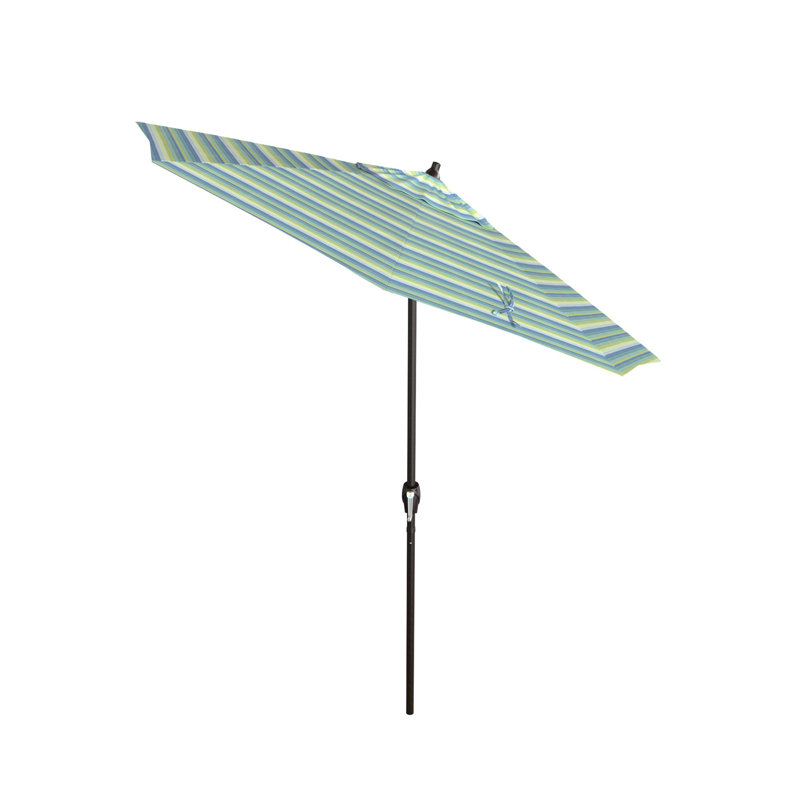 Kelliher 90'' Market Sunbrella® Umbrella, Seville Seaside Stripe Sunbrella®
