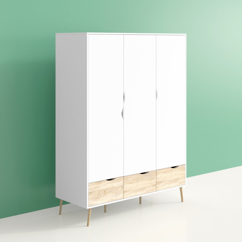 Myrasol 3 Door Manufactured Wood Wardrobe