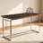 48.42 In. Modern Walnut 2-in-1 Transforming Coffee Table To Dining Table With Heavy-duty Stainless Steel Frame