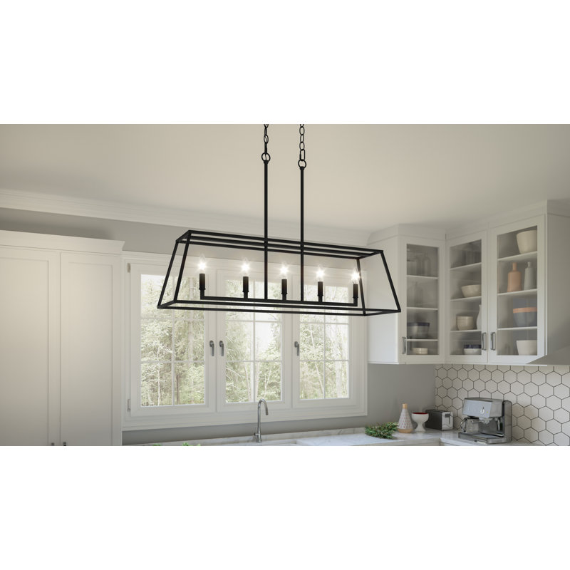 Mutz 5 - Light Kitchen Island Pendant, Matte Black