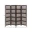 Brown Wood Handmade Hinged Foldable Partition