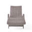 Chaise longue en osier avec accoudoirs pour l'extérieur du patio