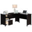 Bureau en L, finition noire-655057092