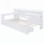 Lit de jour polyvalent en bois avec trois tiroirs, ports USB et bureau, idéal pour une vie confortable et une utilisation efficace de l'espace-1186946557-1186946554