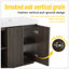 Meuble-lavabo autoportant en chêne fumé GALAN60F-129465489