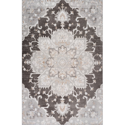 Tapis rectangulaire Kennily avec envers antidérapant