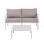 Ensemble de conversation pour patio 9 pièces, ensemble de mobilier modulaire d'extérieur moderne avec deux tables basses carrées, siège épais à coussin épais pour porche et balcon-1273479684